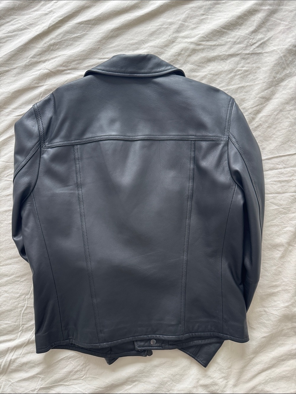 All Saints Black Leather Biker Jacket - Picture 4 of 5